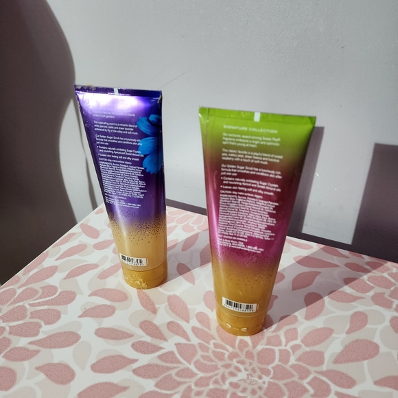 Bath & body works golden sugar scrub set of 2 sweet pea & moonlight path - Picture 5 of 6